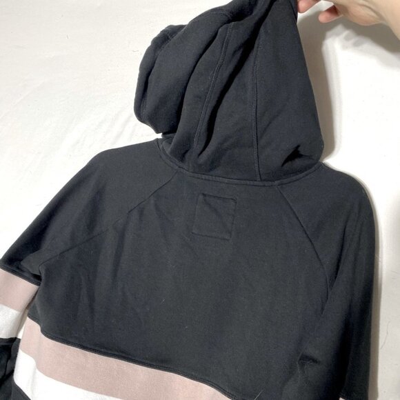 5/$25 Marc New York Performance Black Pink White Stripe 1/4 Zip Hoodie M - Picture 12 of 14